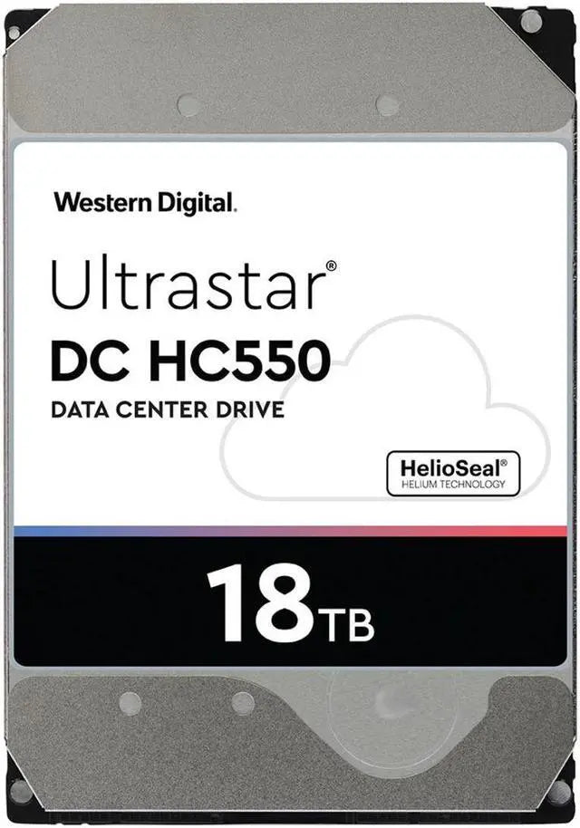 Alt view image 8 of 13 - WD Ultrastar DC HC550 18TB Hard Drive 3.5" Internal 512MB 7200 RPM SAS 12Gb/s 512E SE P3 0F38353 (WUH721818AL5204)