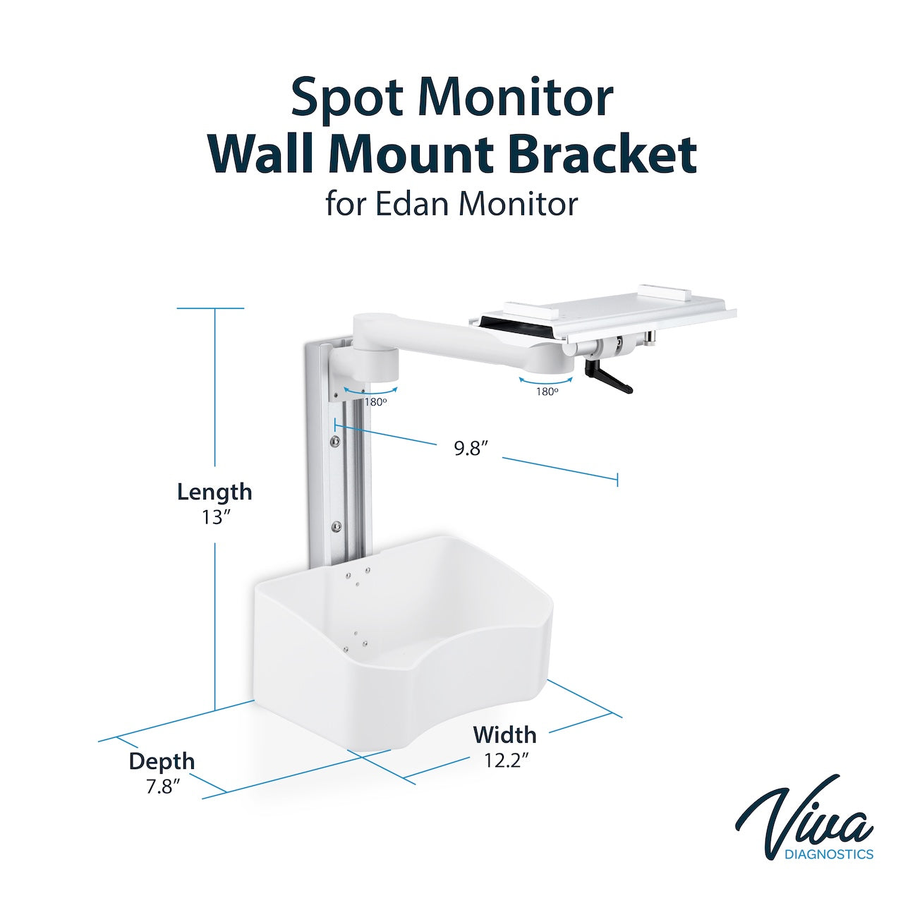 Wall Mount Bracket for Edan Spot Monitor