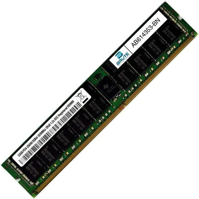 AB614353 - Dell Compatible 32GB PC4-25600 DDR4-3200Mhz 2Rx8 1.2v ECC Registered RDIMM