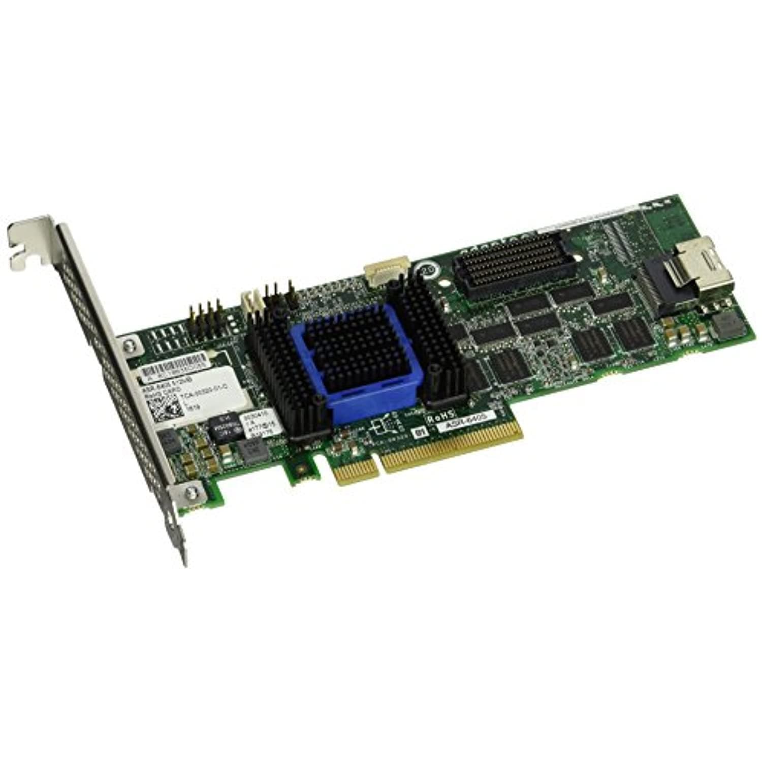 Adaptec 6405 Single Raid 0/1/10 Sata 512MB Pcie 3.3/12V MD2/LP No Cable-FoxTI