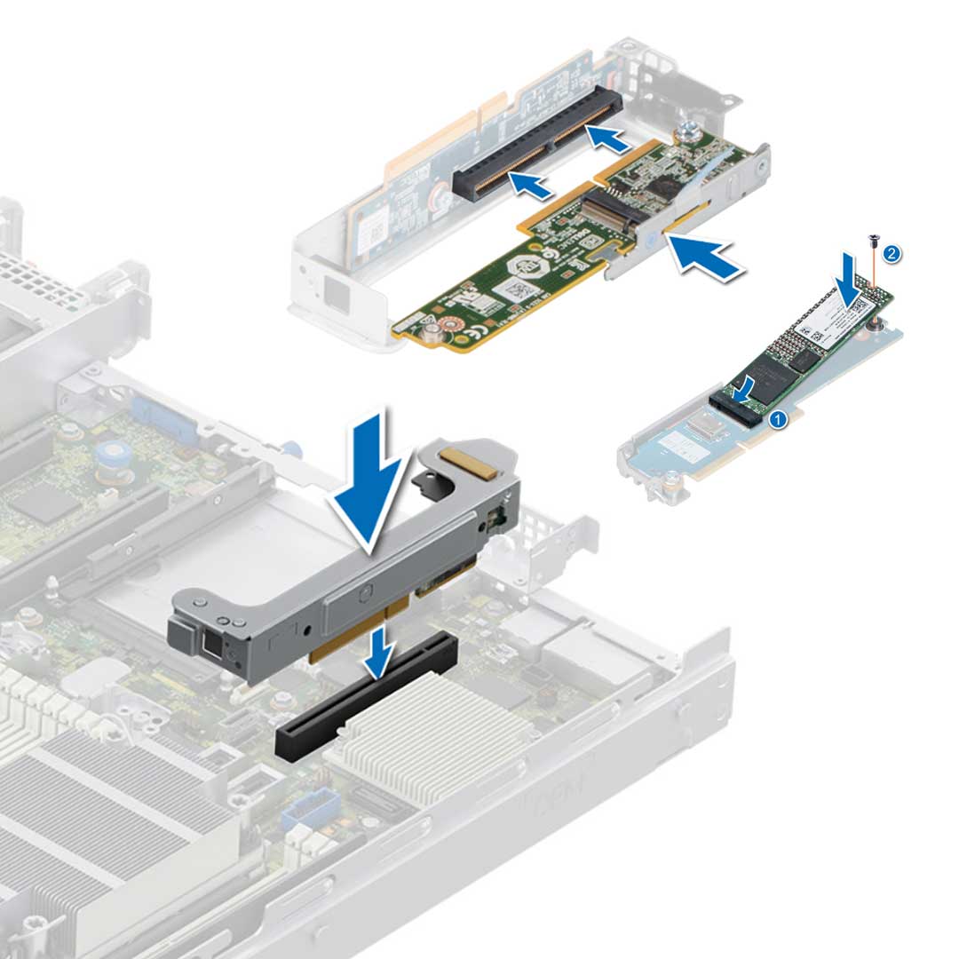 Dell Boss-S1 SATA PCI-e Assembly | 201T4