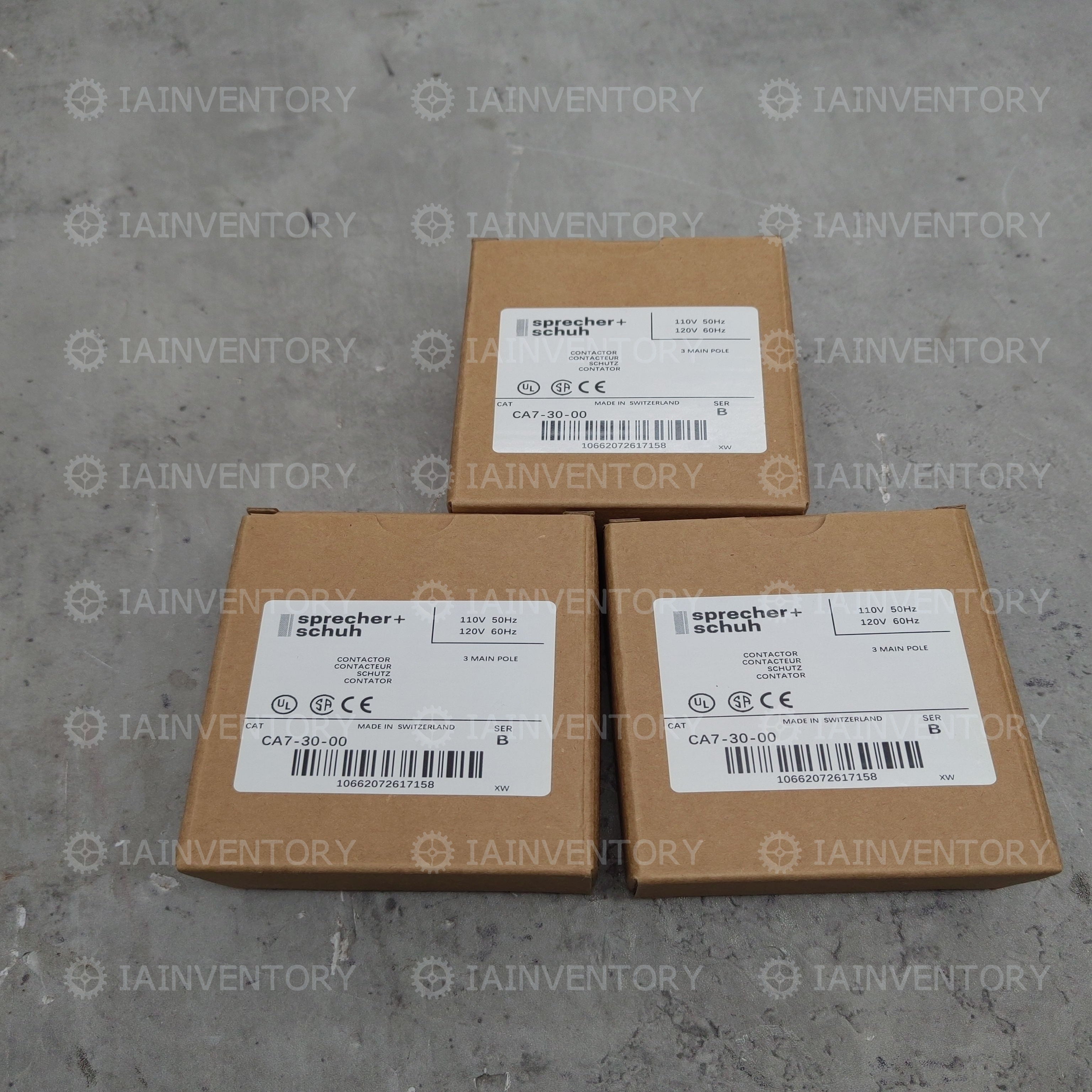 Sprecher + Schuh Contactor CA7-30-00 400/415V50 3 Poles AC-3 15kW at 400V 30A
