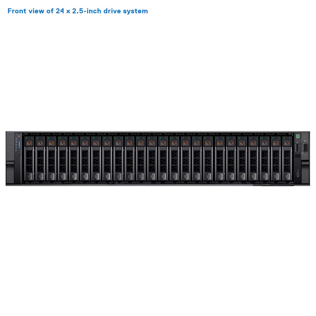 24x 2.5" NVMe Rack Chassis | Dell PowerEdge R7625