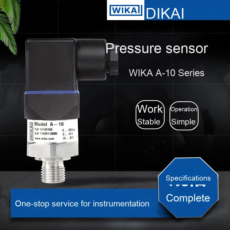 Wika A-10 Series German Oil Pressure Sensor High Precision German-made Pressure Measurement
