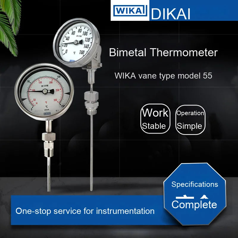 WIKA 55 Series Universal Dual Metal Thermometer High Quality Gauges Product