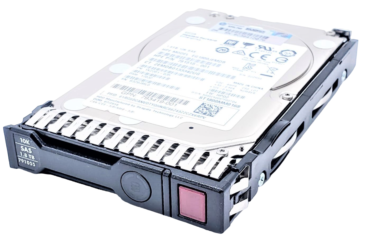 HPE 1XJ203-035 - 1.8TB 10K ENT SC 12G SAS 2.5" Hard Drive for HPE ProLiant BL420 BL460 DL160 DL360 DL360P DL580 ML150 ML350 SL230S G9 G10