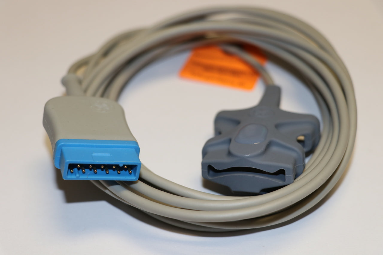 GE TruSignal™ Integrated SpO2 Resusable Sensor, TS-SA4-GE, Finger Tip, Adult, 4m, 1 Piece