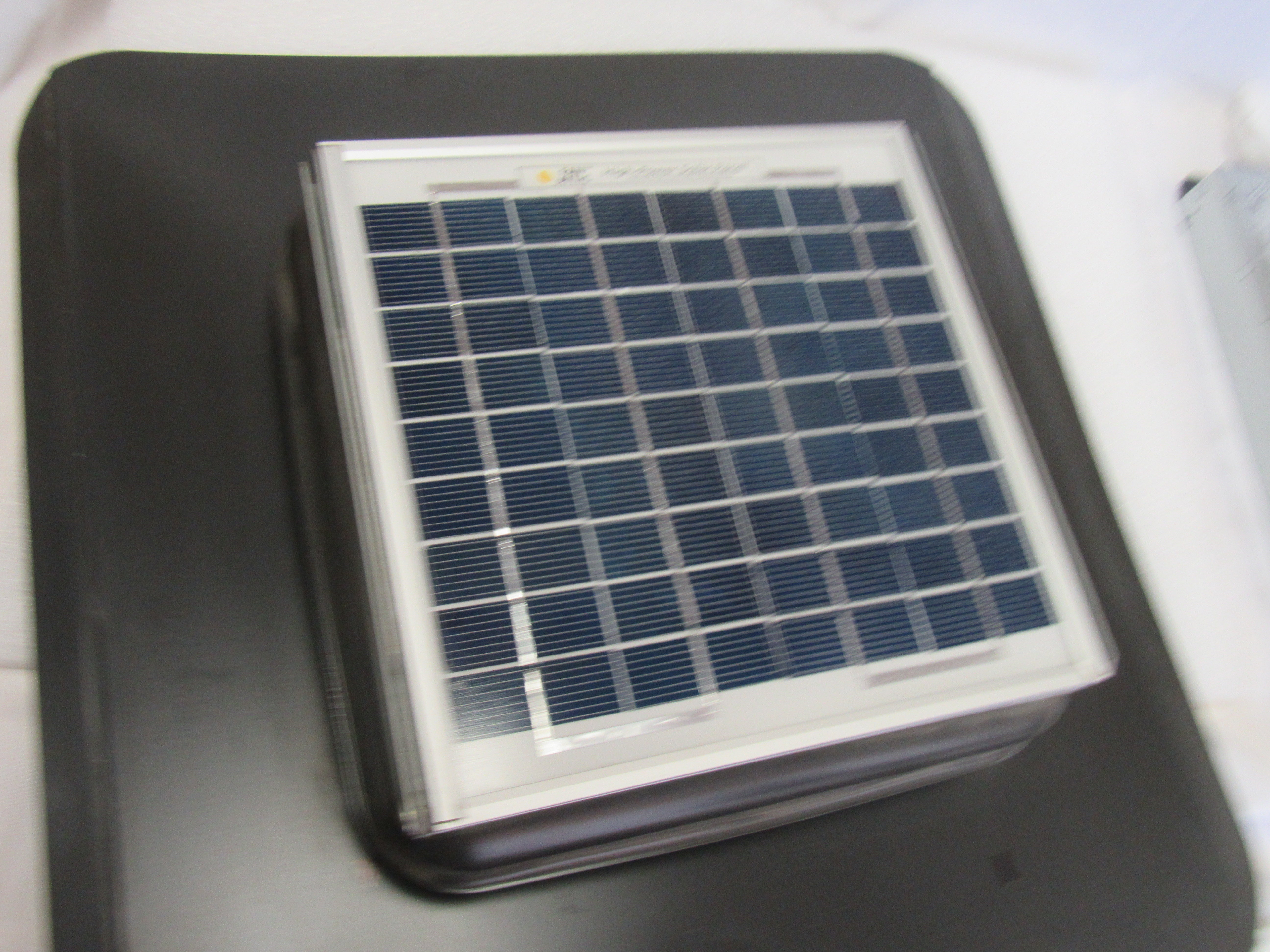 Fan Attic Jr. Solar Vent - Rear View | Alo Tech Solutions