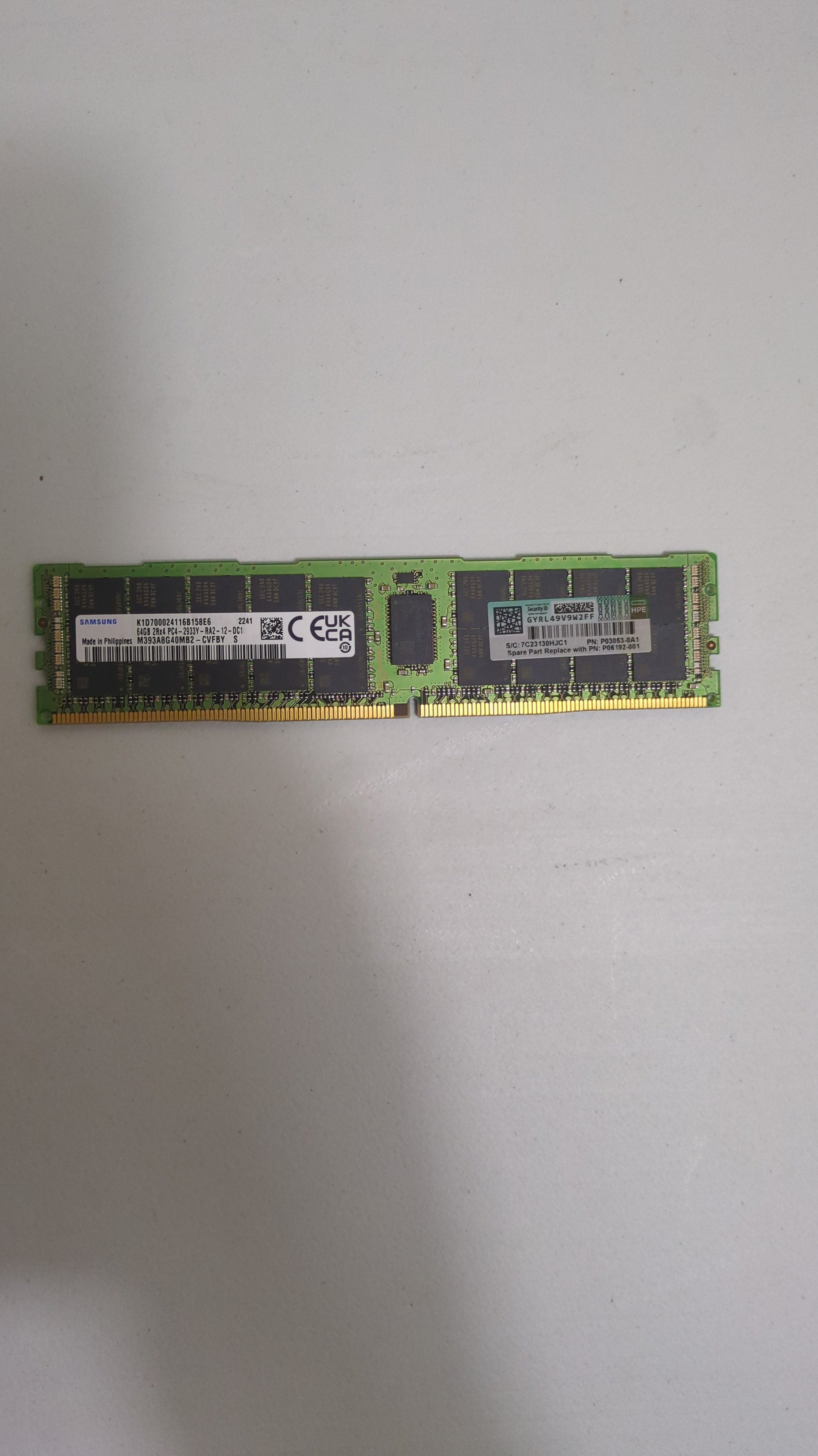 Samsung M393A8G40MB2-CVFBY - 64GB DDR4 PC4-2933Y RDIMM | Alo Tech Solutions