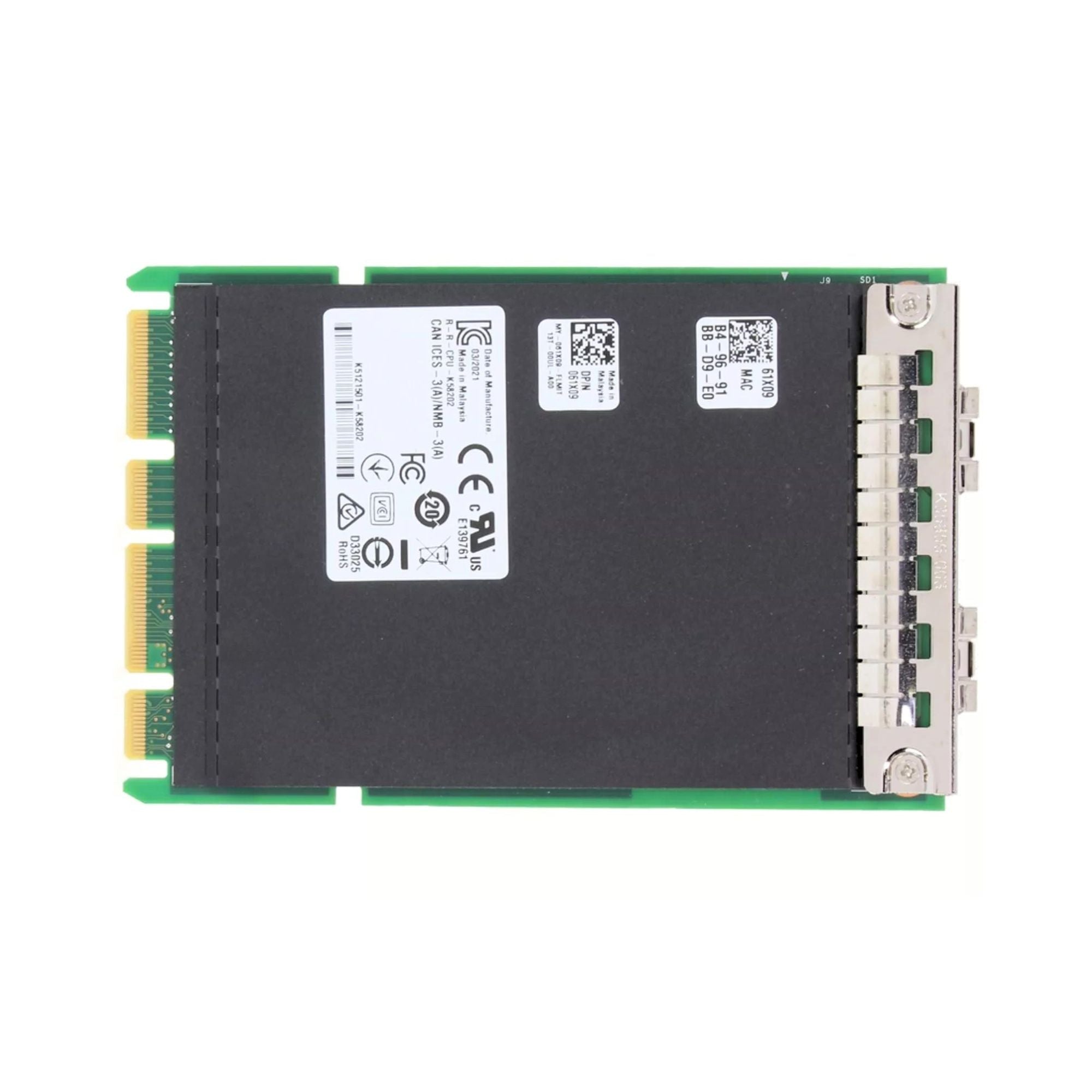 Dell Intel E810-XXVDA2 Dual Port 10/25Gb SFP28 OCP 3.0 Card