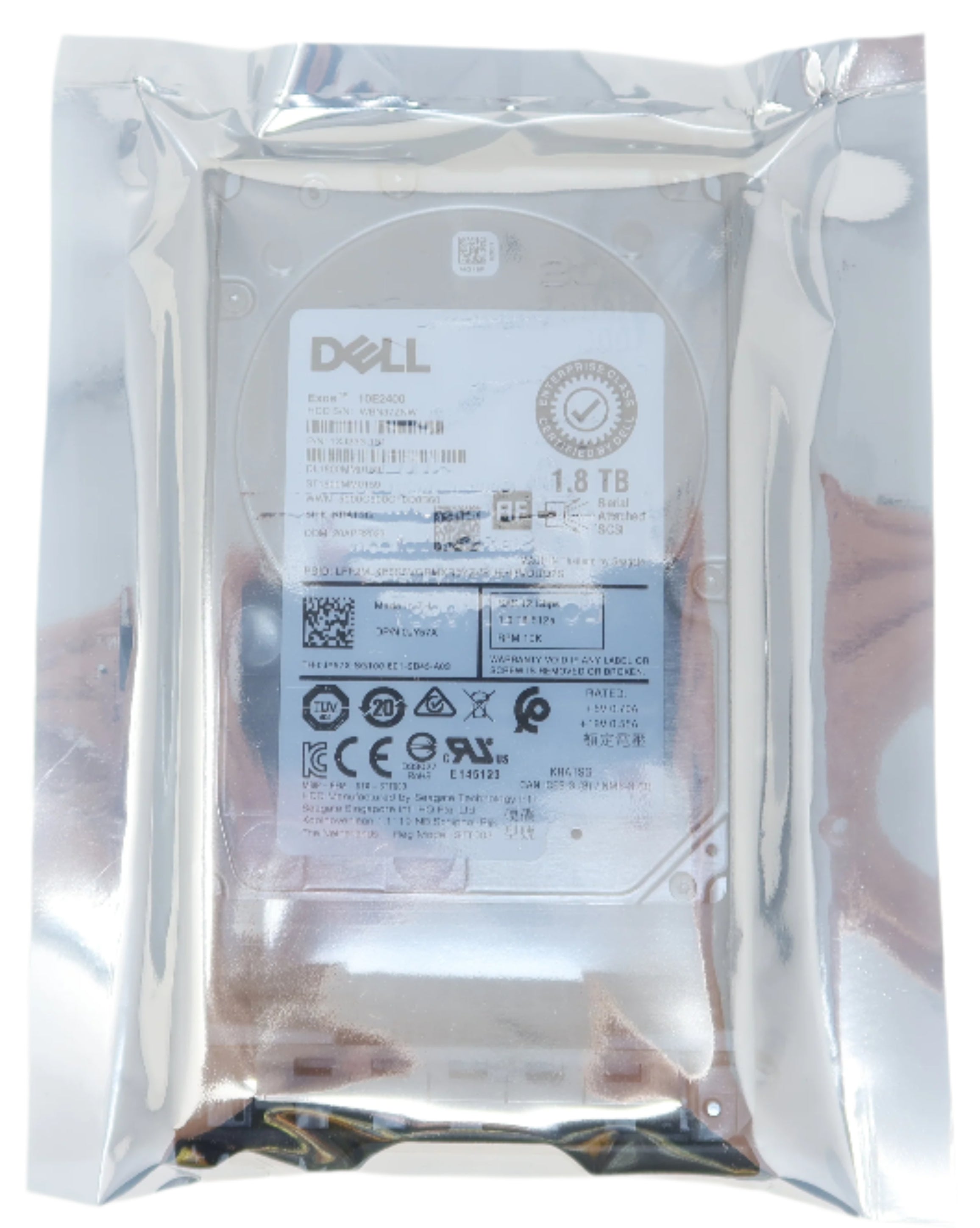 Dell 1.8TB SAS 10k 2.5" 12G 512e Hard Drive JY57X