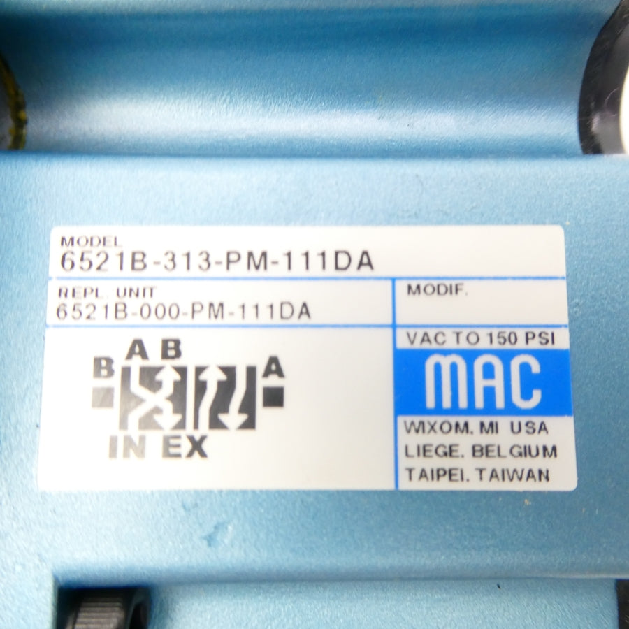 MAC 6521B-313-PM-111DA 110/120V 150PSI NSMP