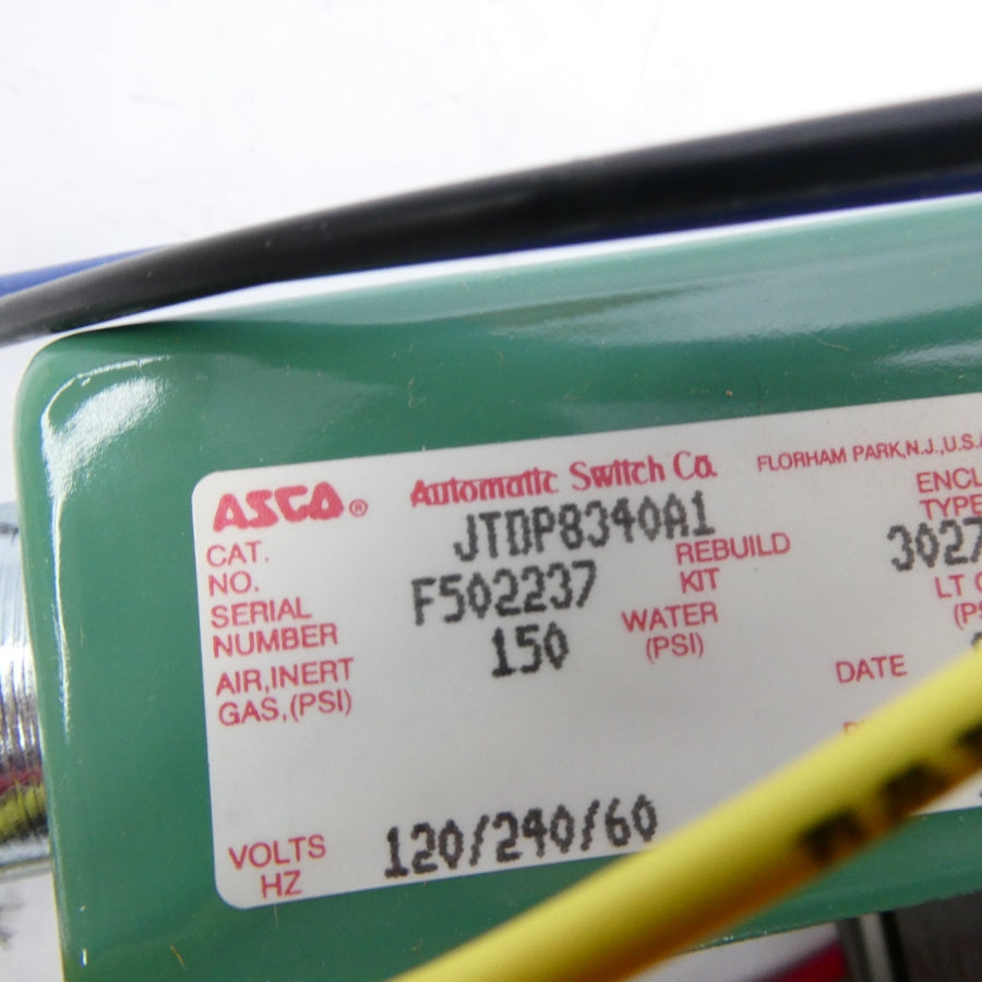 ASCO JTDP8340A1 120/240V 150PSI 1/4" NSMP