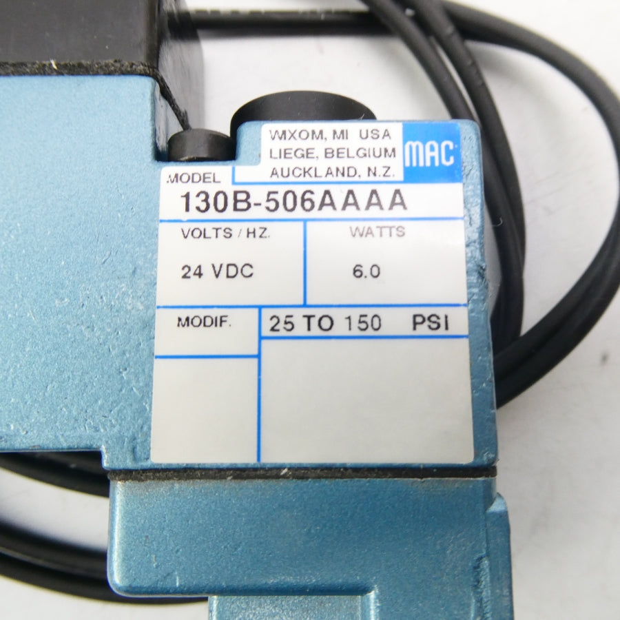 MAC 130B-506AAAA 24VDC 25-150PSI NSMP