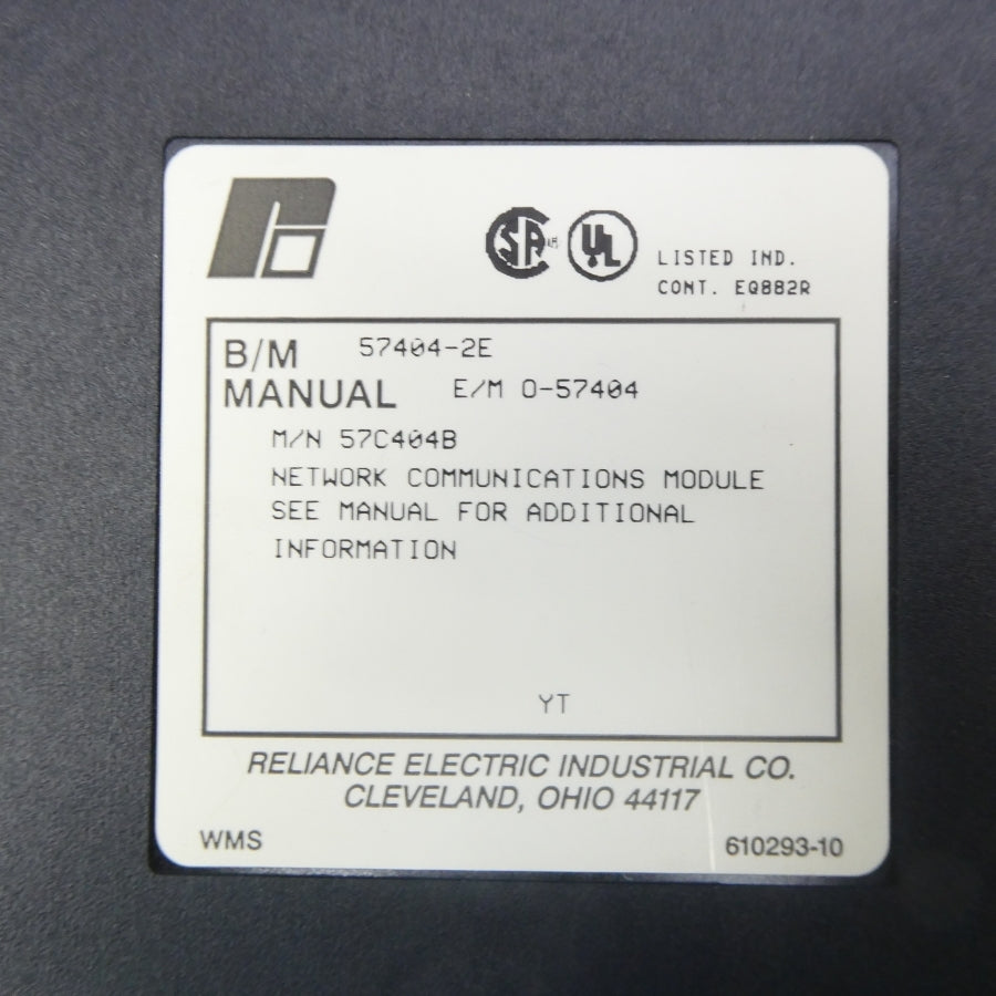 RELIANCE ELECTRIC 57404-2E 57C404B UNMP