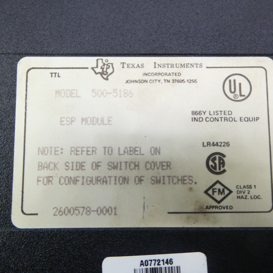 TEXAS INSTRUMENTS 500-5186 UNMP