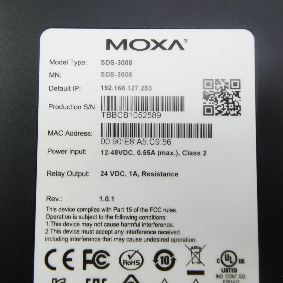 MOXA SDS-3008 12-48VDC 0.55A NSMP
