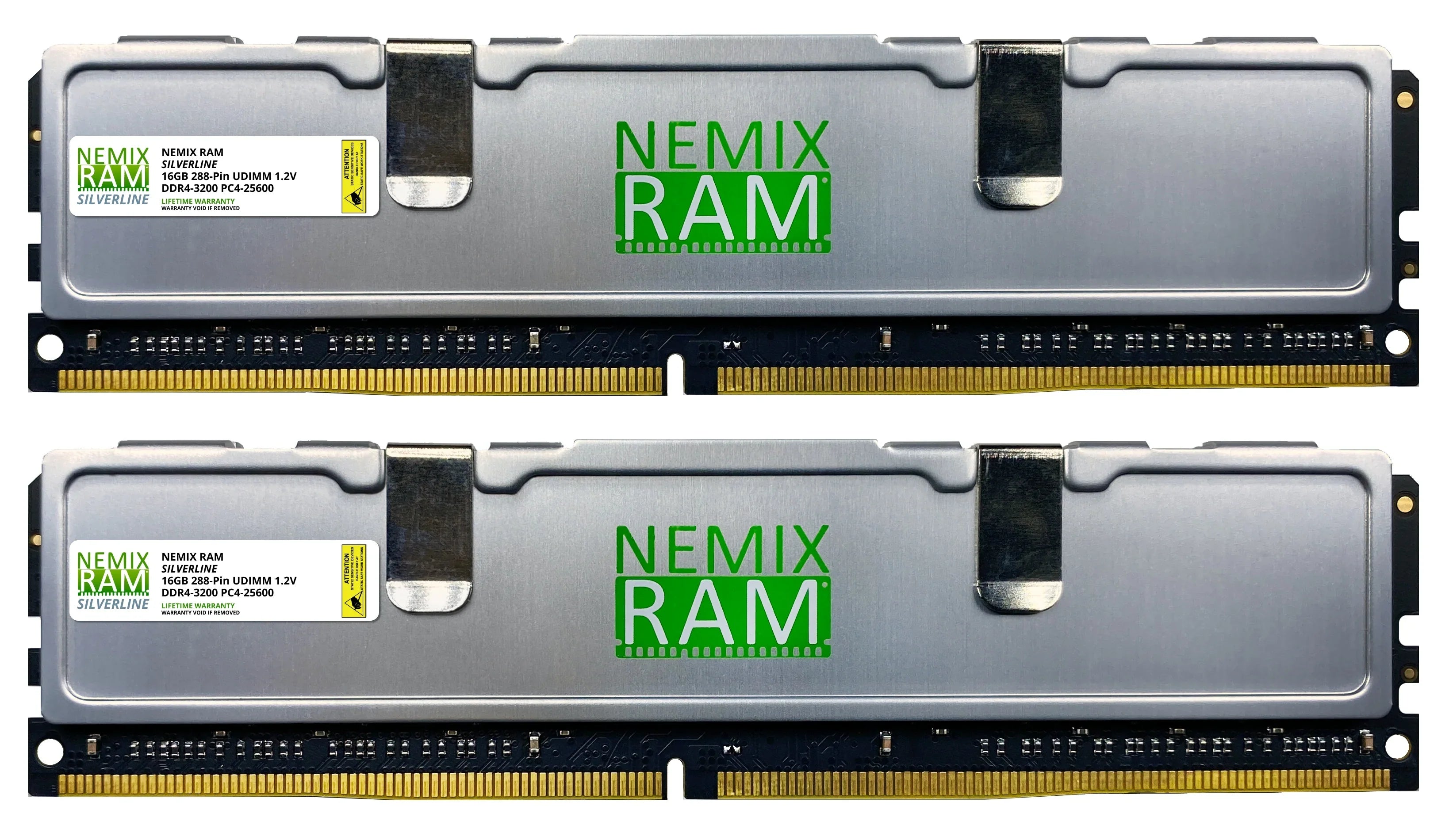DDR4 3200MHZ PC4-25600 UDIMM 2RX8 Silver Line Gaming Memory
