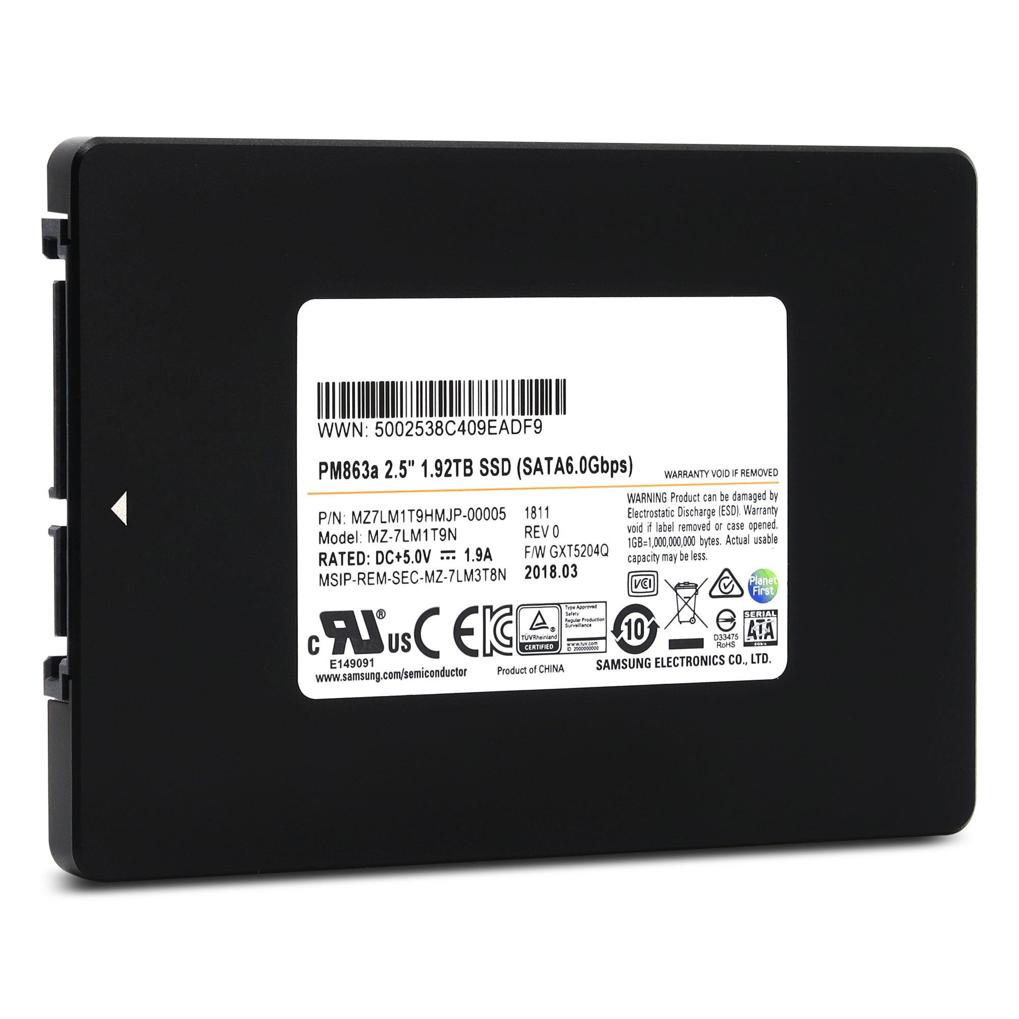 Samsung PM863a MZ7LM1T9HMJP 1.92TB SATA 6Gb/s 2.5" SSD