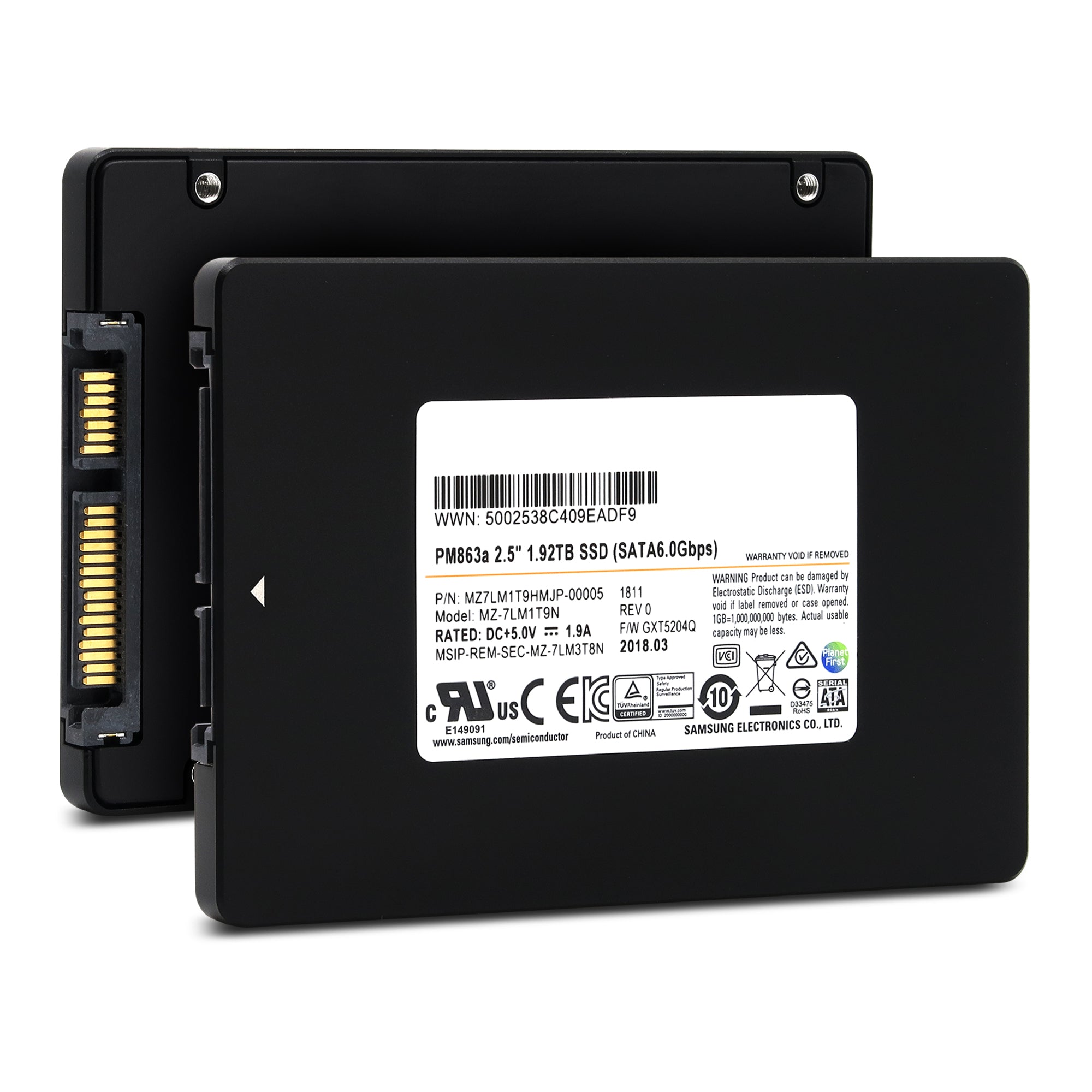 Samsung PM863a MZ7LM1T9HMJP 1.92TB SATA 6Gb/s 2.5" SSD