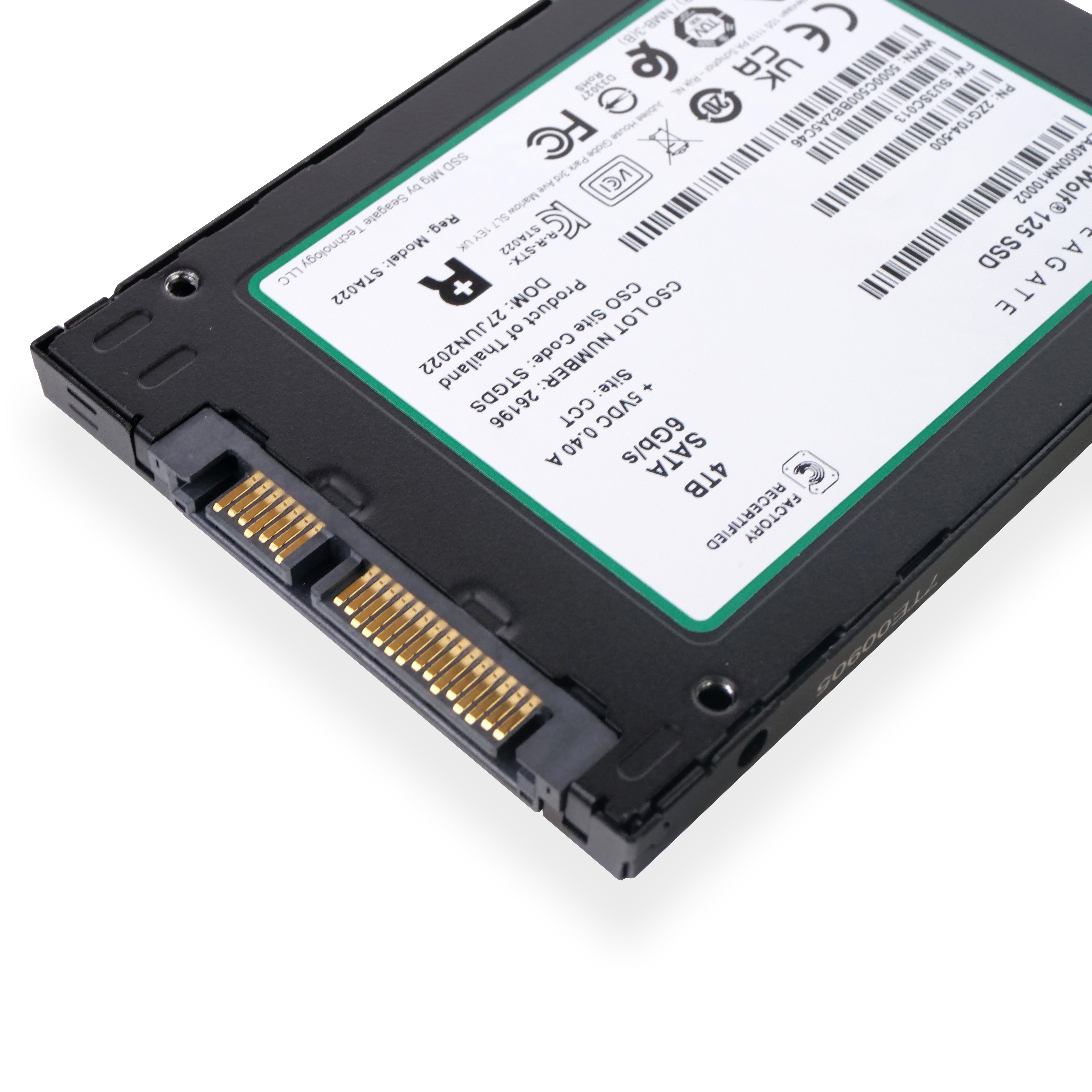 Seagate IronWolf 125 ZA4000NM10002 4TB SATA 6Gb/s 3D TLC 2.5in Recertified SSD