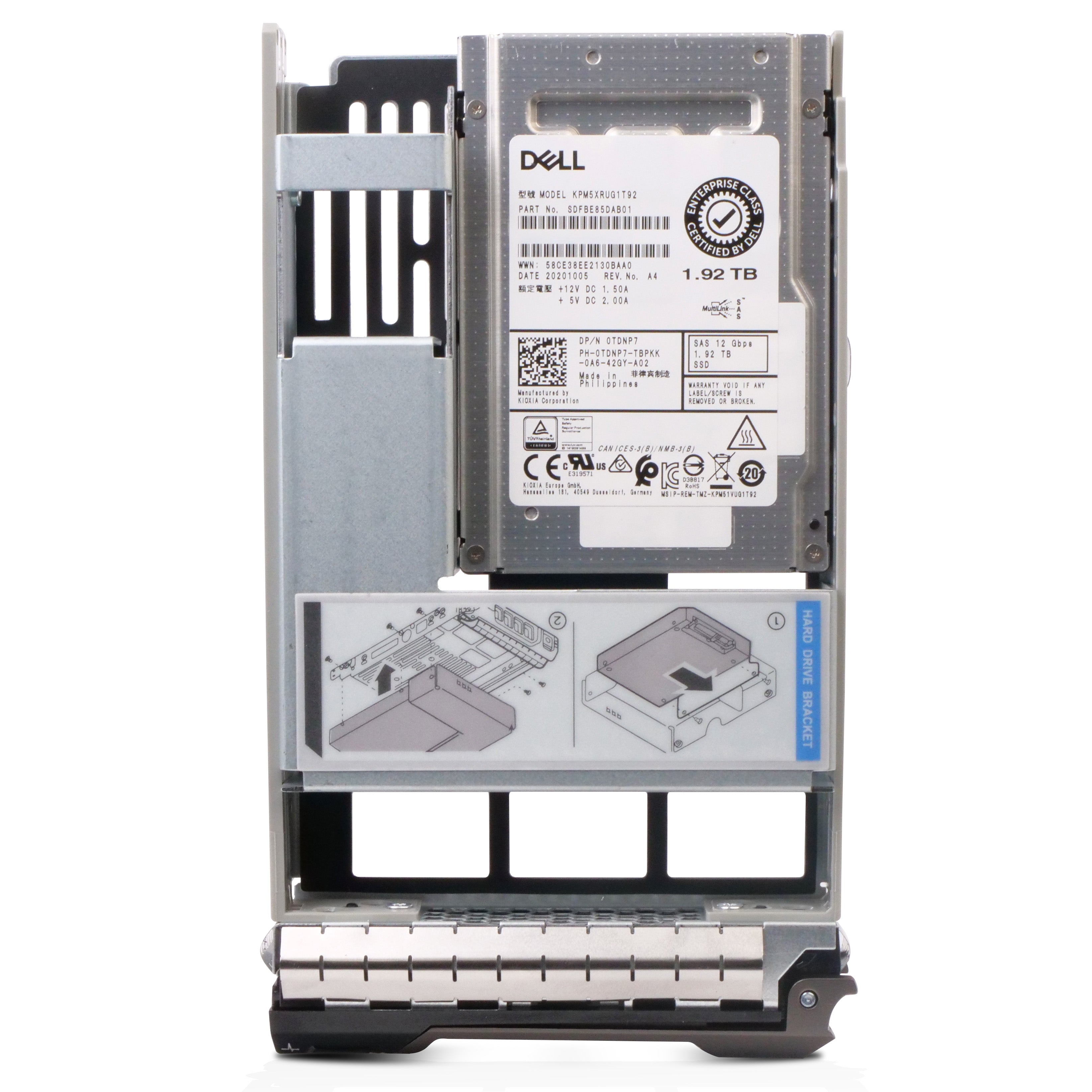 Dell G13 0TDNP7 1.92TB 1 DWPD SAS 12Gb/s Read Intensive 3D TLC Hybrid 2.5in SSD