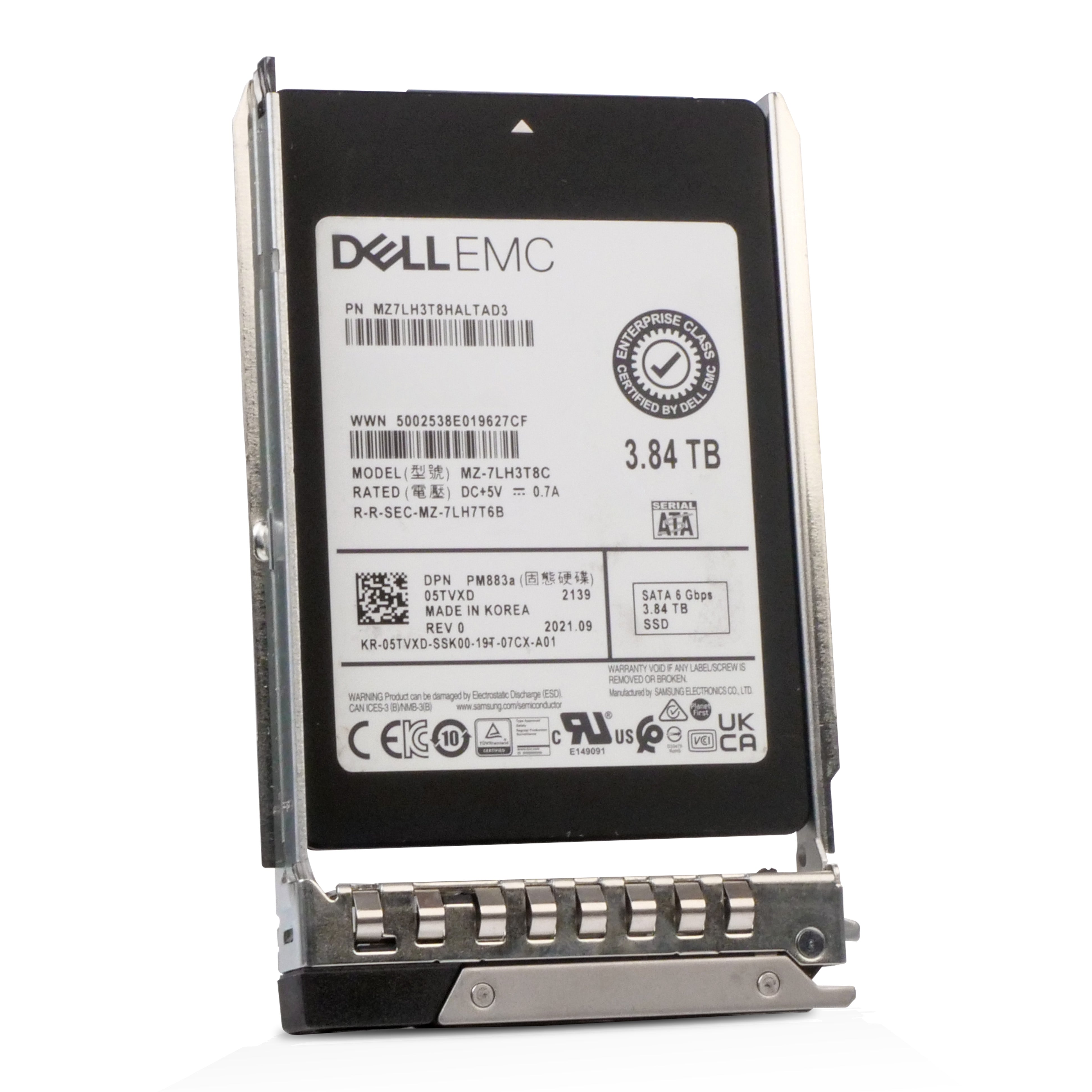 Dell G14 400-AXSP 3.84TB 1 DWPD SATA 6Gb/s 3D TLC 2.5in Refurbished SSD
