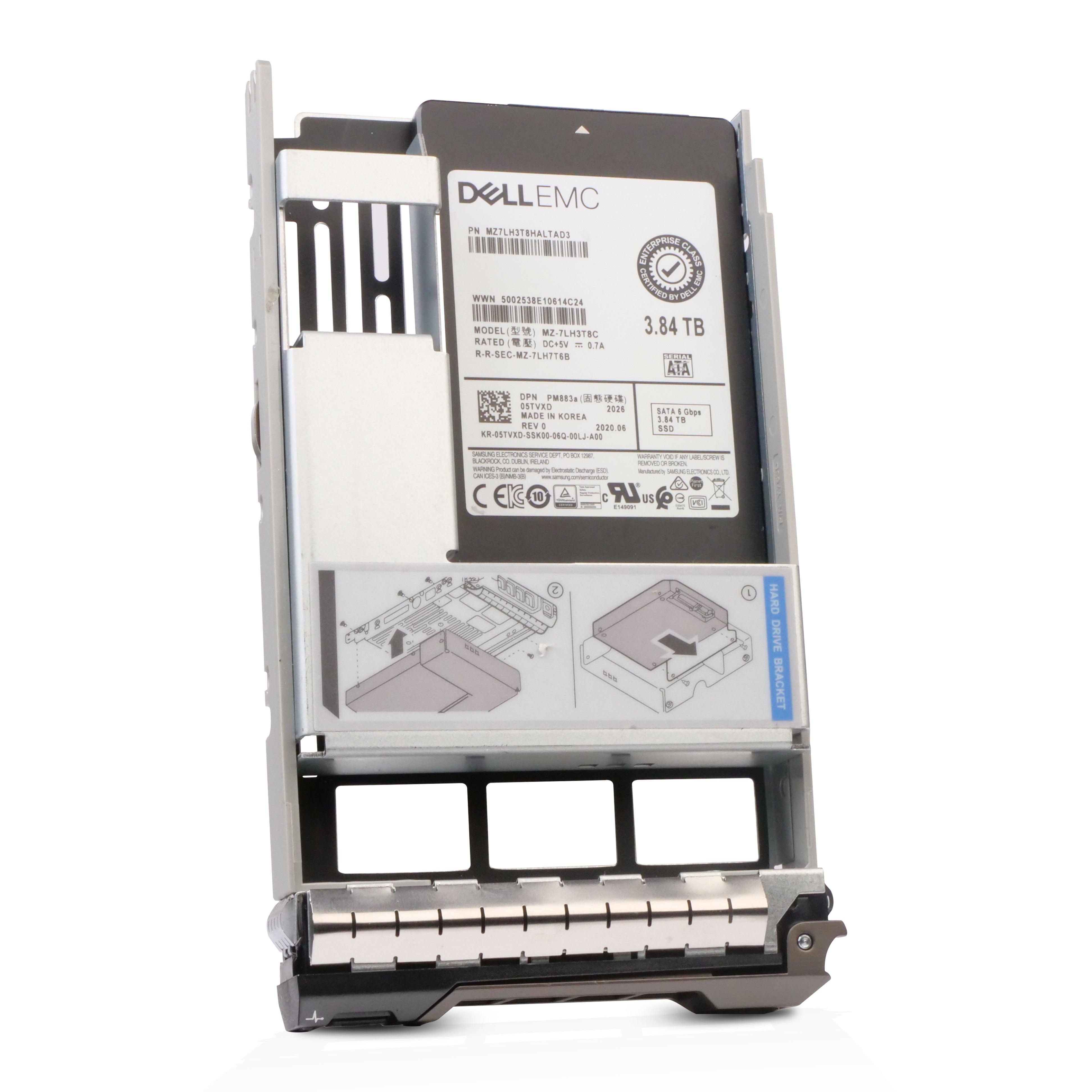 Dell G13 05TVXD 3.84TB 1 DWPD SATA 6Gb/s 3D TLC Hybrid 3.5in Refurbished SSD