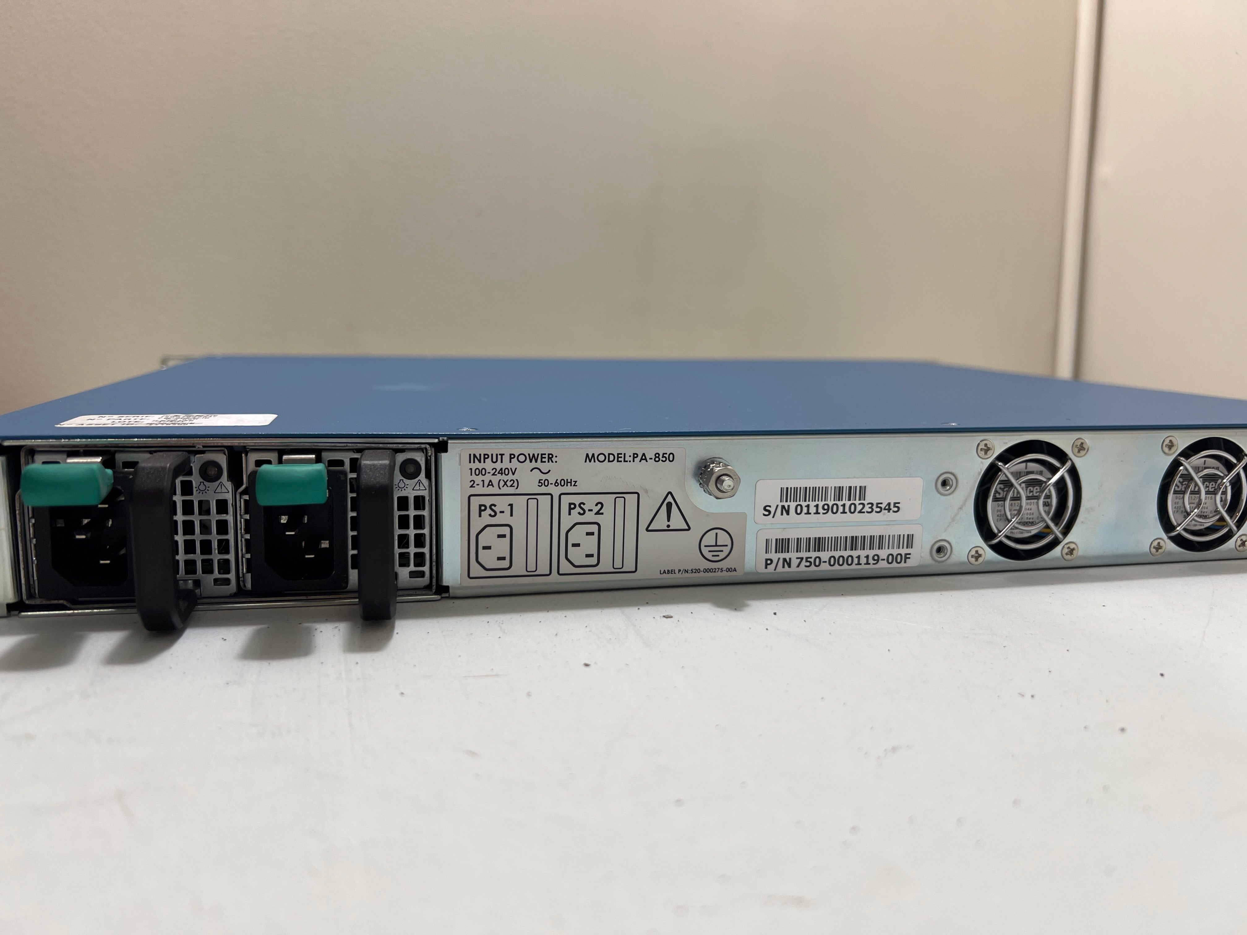 Palo Alto PA-850 - Firewall Rear Ports View | Alo Tech Solutions