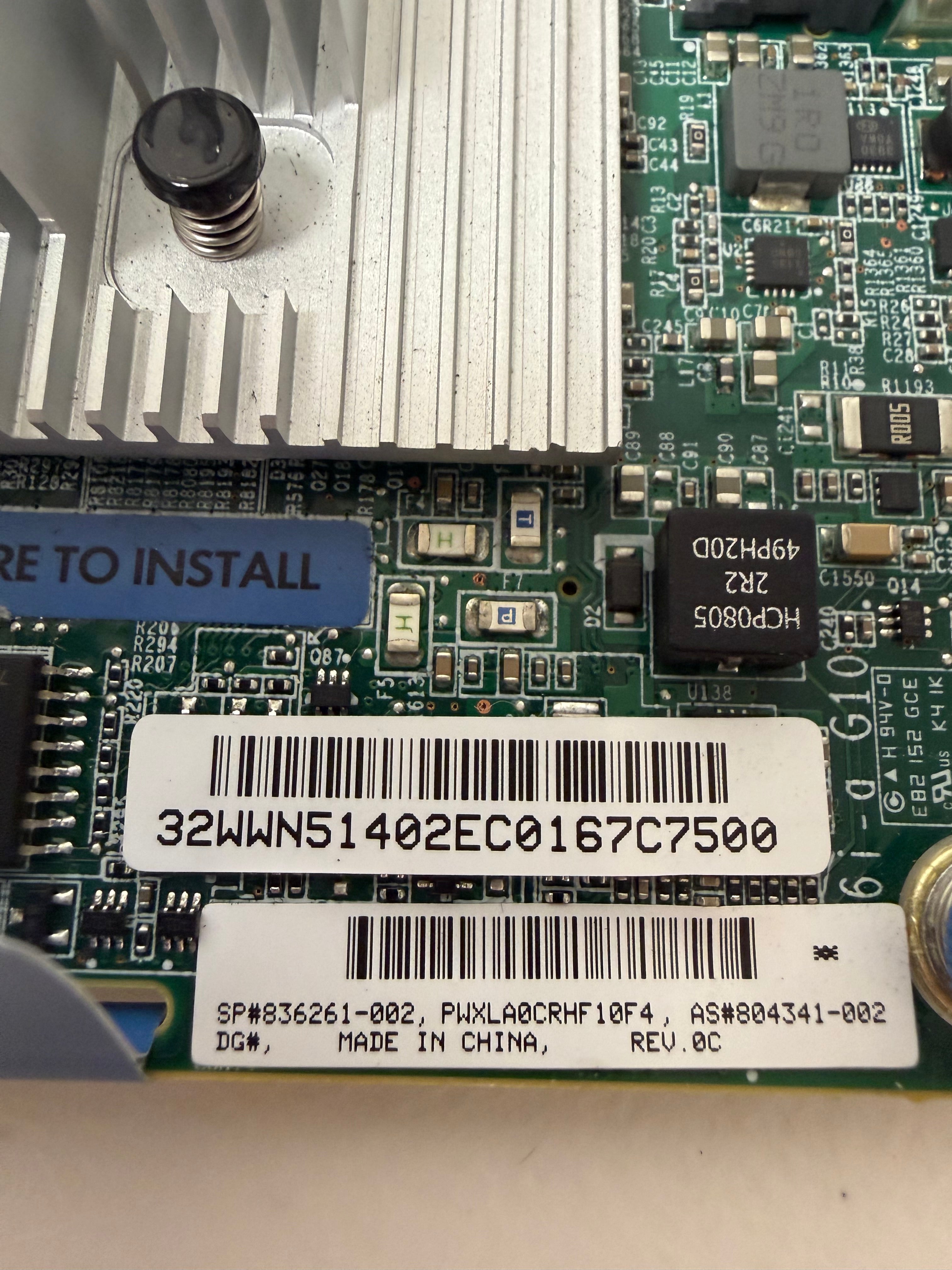 HPE 836261-002 - P816i-a Gen10 Controller Label Detail | Alo Tech Solutions