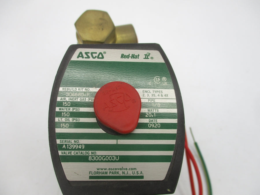 ASCO 8300G003U 480V 150PSI 1/8" NSNP
