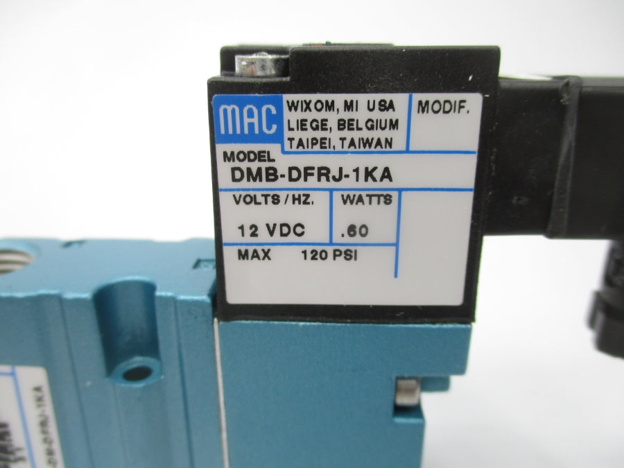 MAC 52A-11-BOA-DM-DFRJ-1KA 12VDC 20-120PSI NSMP