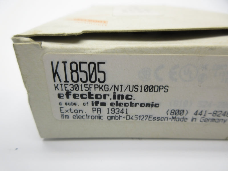 IFM EFECTOR KI8505 KIE3015FPKG/NI/US100DPS 10-55VDC NSMP