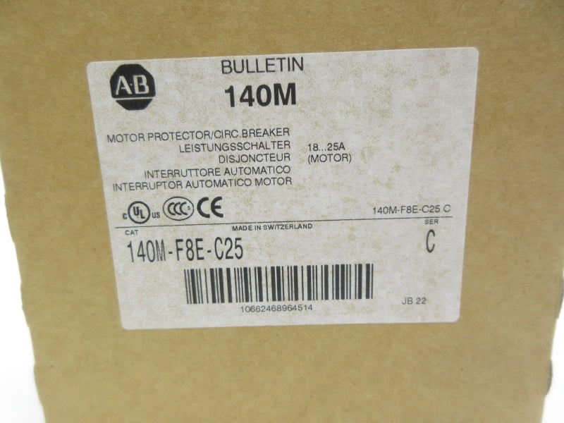 ALLEN BRADLEY 140M-F8E-C25 SER. C 18-25A (BR/WH) NSMP