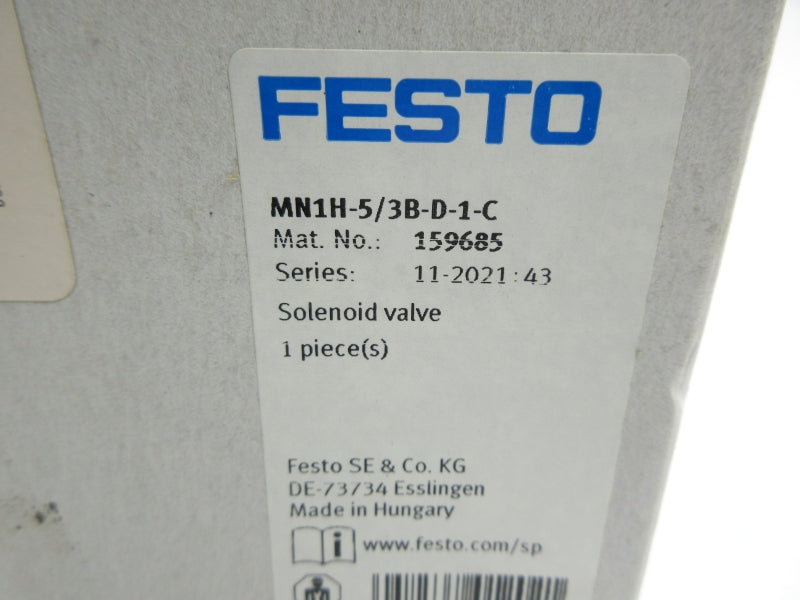 FESTO MN1H-5/3B-D-1-C 159685 45-145PSI NSMP
