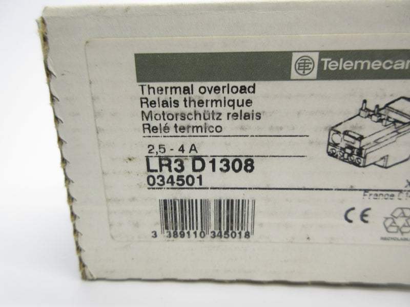 TELEMECANIQUE LR3D1308 2.5-4A NSMP