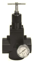 Arrow Pneumatics R3912G Air Pressure Regulator | 1-1/2" NPT | High Flow | T-Handle | Gauge Included