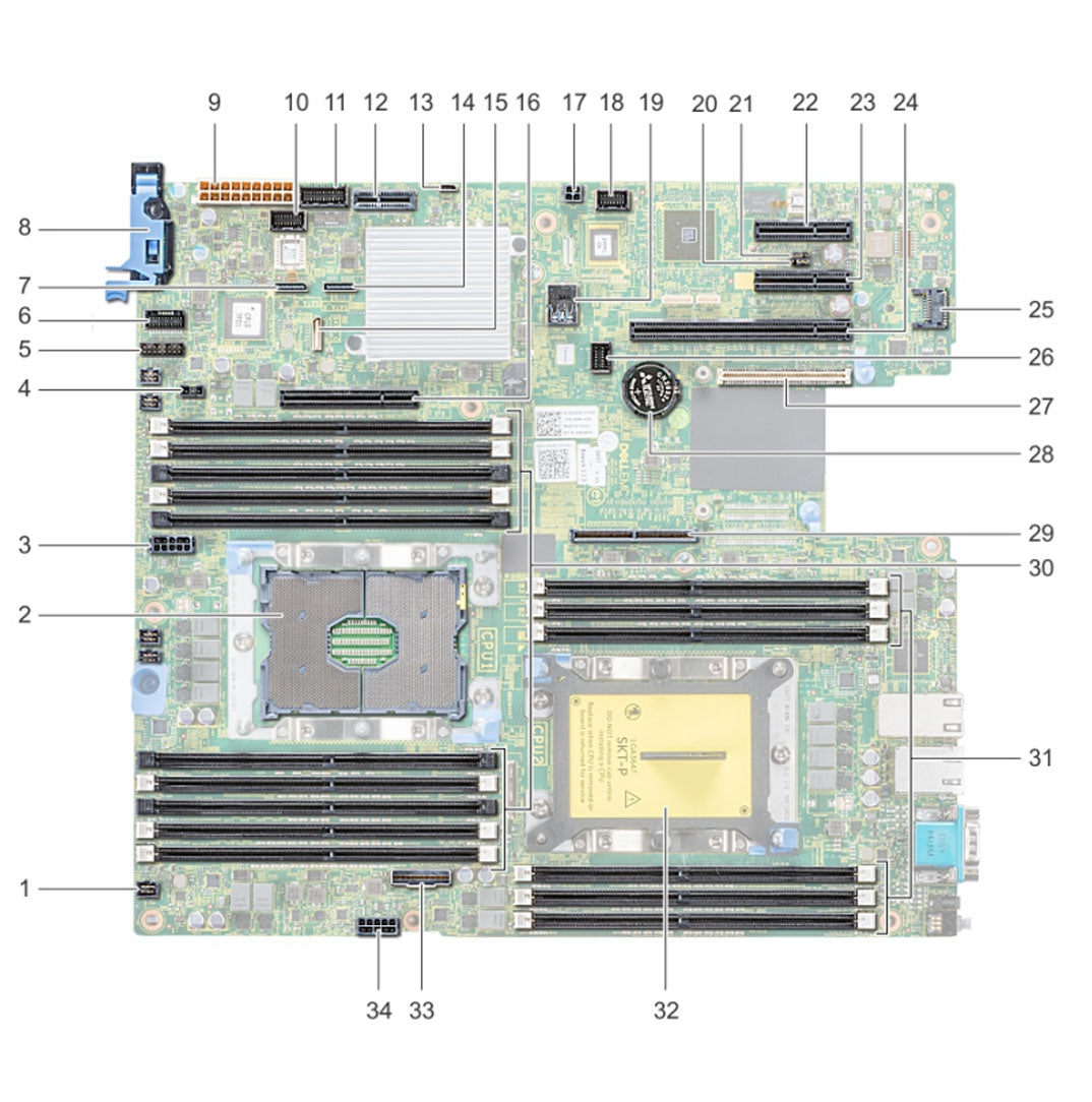 X67V0 — System Board Motherboard | Dell PowerEdge R540