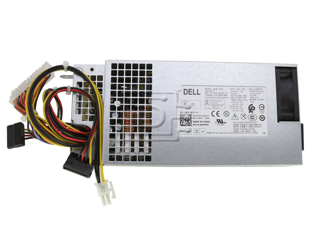 Dell RTPPJ / P3JW1 / 5NV0T / R5RV4 220W Switching Power Supply Unit PSU for Inspiron 660S Vostro 270S