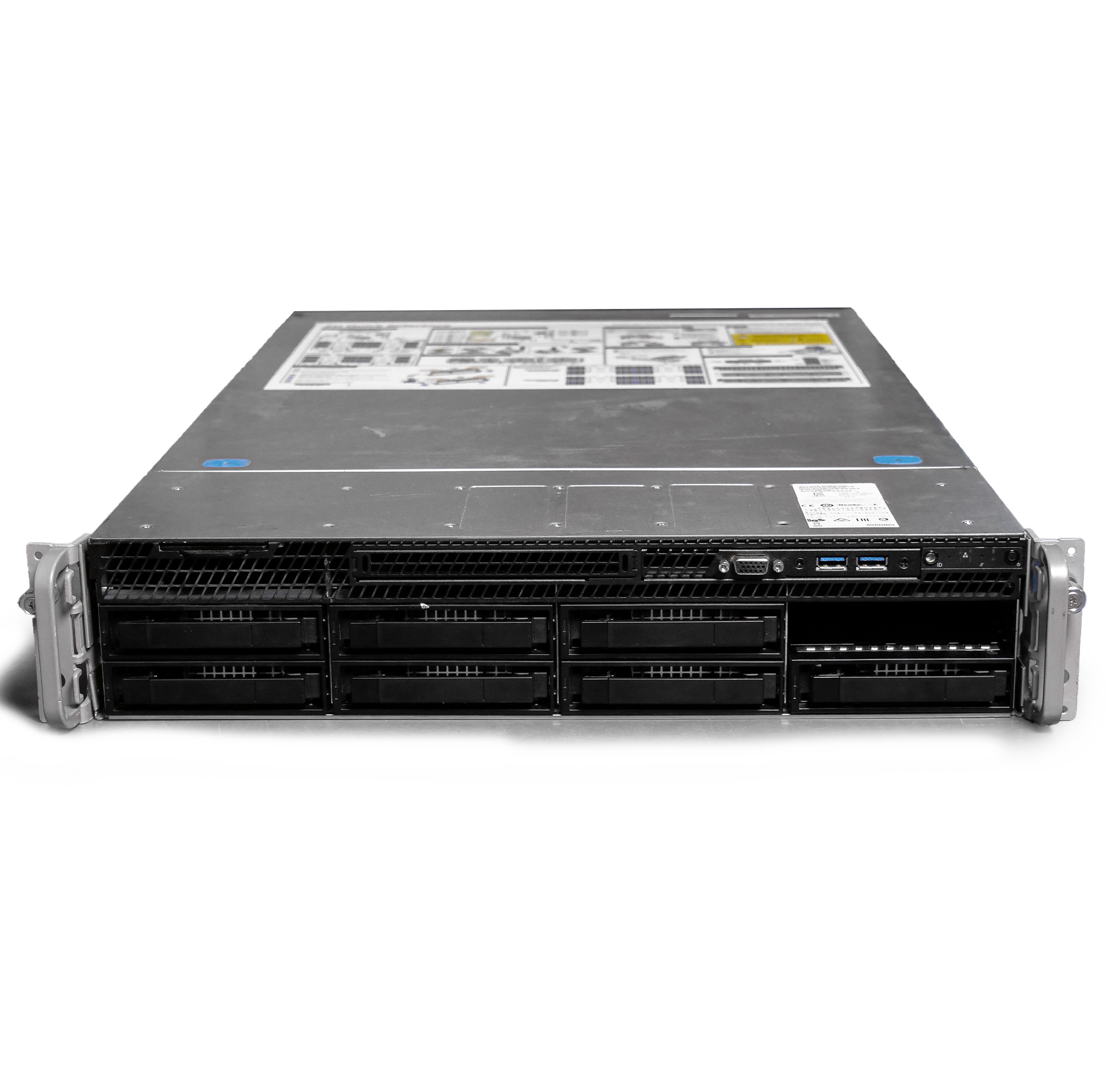 Intel R2308WFTZSR 2x Xeon Gold 6130T 384GB DDR4 8-bay LFF 2U Server