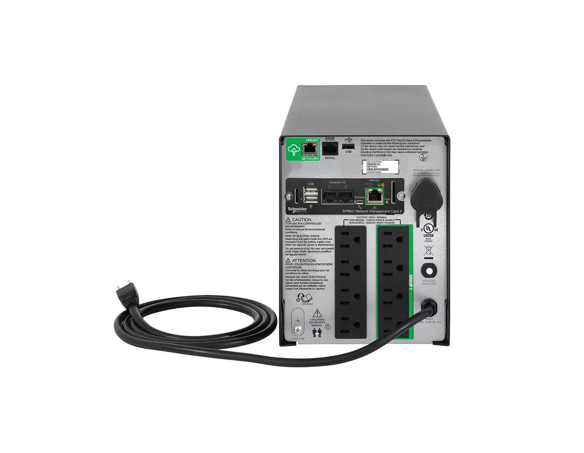 APC SMT1500CNC - Smart-UPS 1500VA Line-Interactive Tower UPS 8x 5-15R 120V with NMC