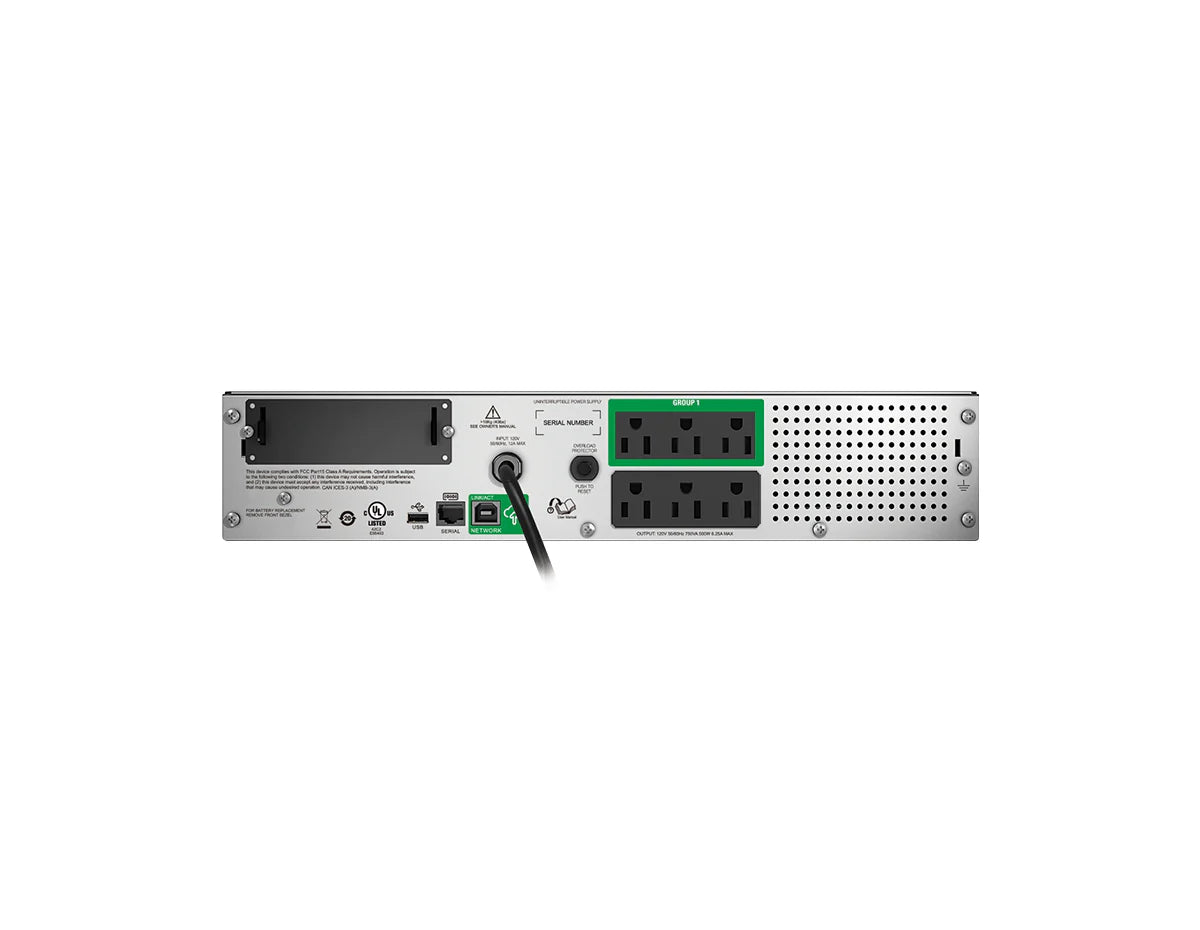APC SMT750RM2UC - Smart-UPS 750VA Line-Interactive 2U Rackmount UPS