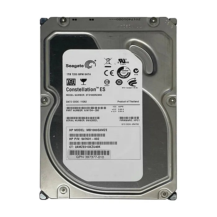 Seagate Constellation ES 1TB 7200RPM SATA 3Gb/s 3.5-Inch Server Hard Drive