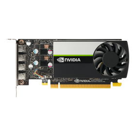 PNY VCNT600-SB NVIDIA T600 Graphics 4GB GDDR6 128-bit PCIe 3.0 x16 4x mDP 640 CUDA Cores Low-Profile Single Slot Board Only