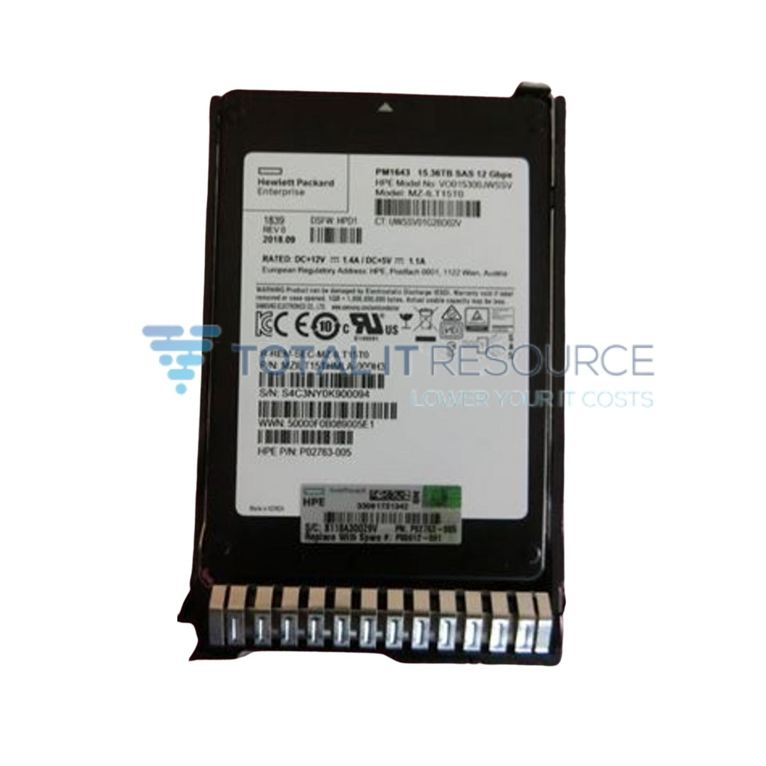 P06592-B21 HPE 15.3TB SAS 12G Read Intensive SFF (2.5in SC SSD