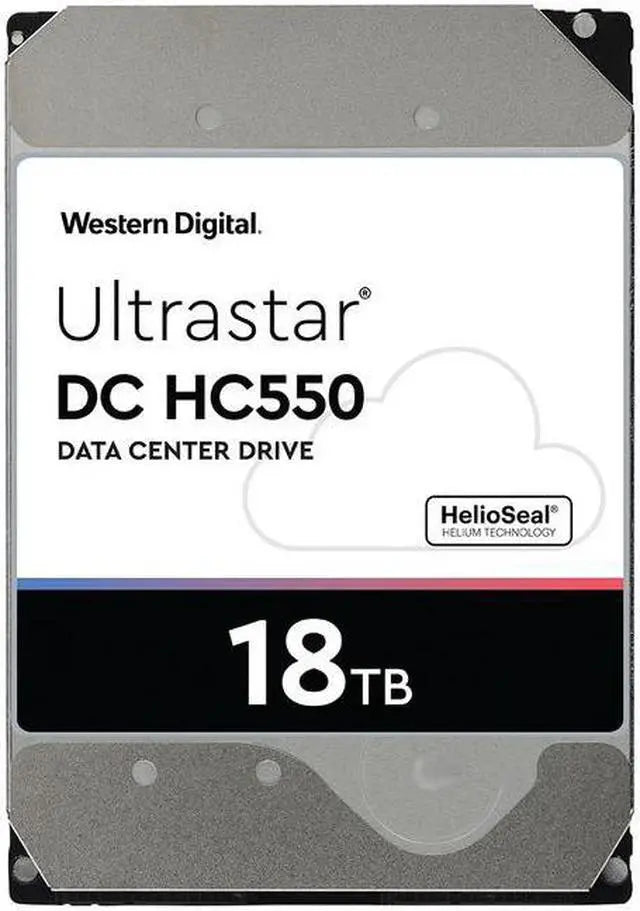 Alt view image 2 of 13 - WD Ultrastar DC HC550 18TB Hard Drive 3.5" Internal 512MB 7200 RPM SAS 12Gb/s 512E SE P3 0F38353 (WUH721818AL5204)