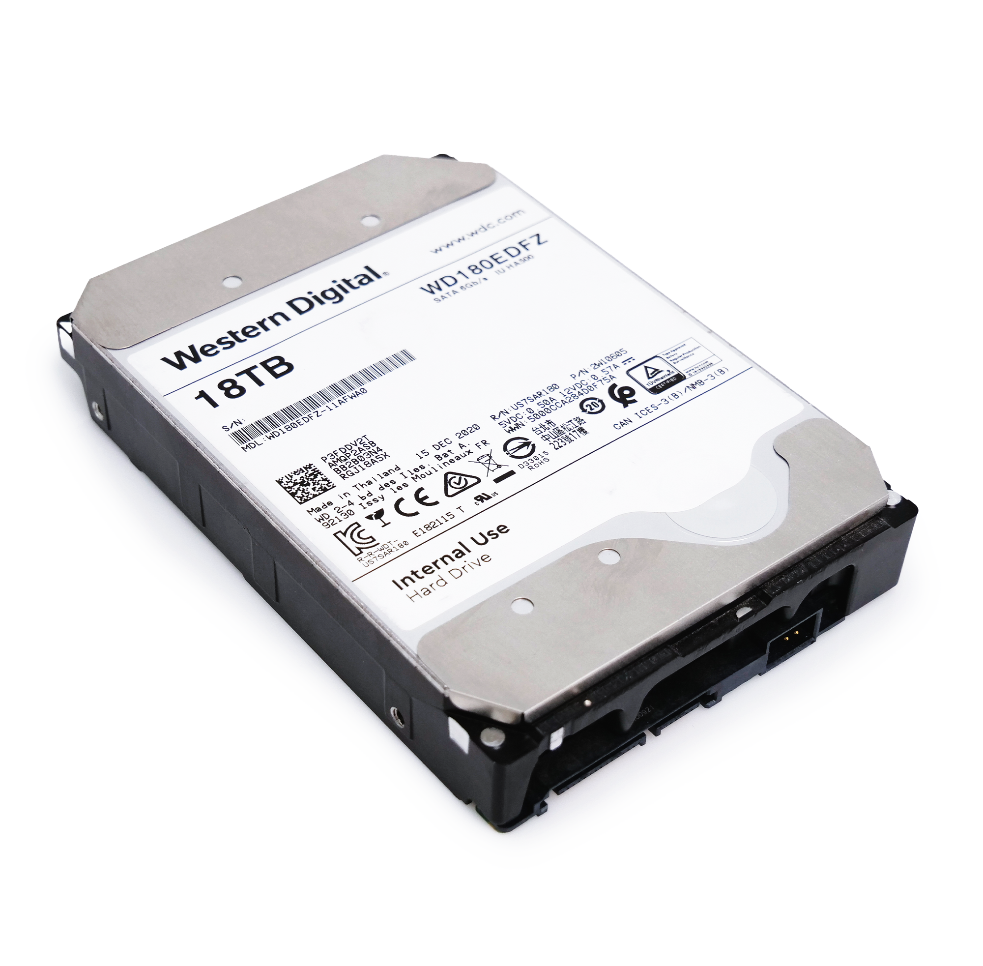 Western Digital WD180EDFZ 18TB 5.4K RPM SATA 6Gb/s 512e 3.5in Refurbished HDD