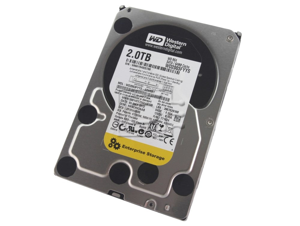 Western Digital RE4 WD2003FYYS 2TB Enterprise SATA Hard Disk Drives