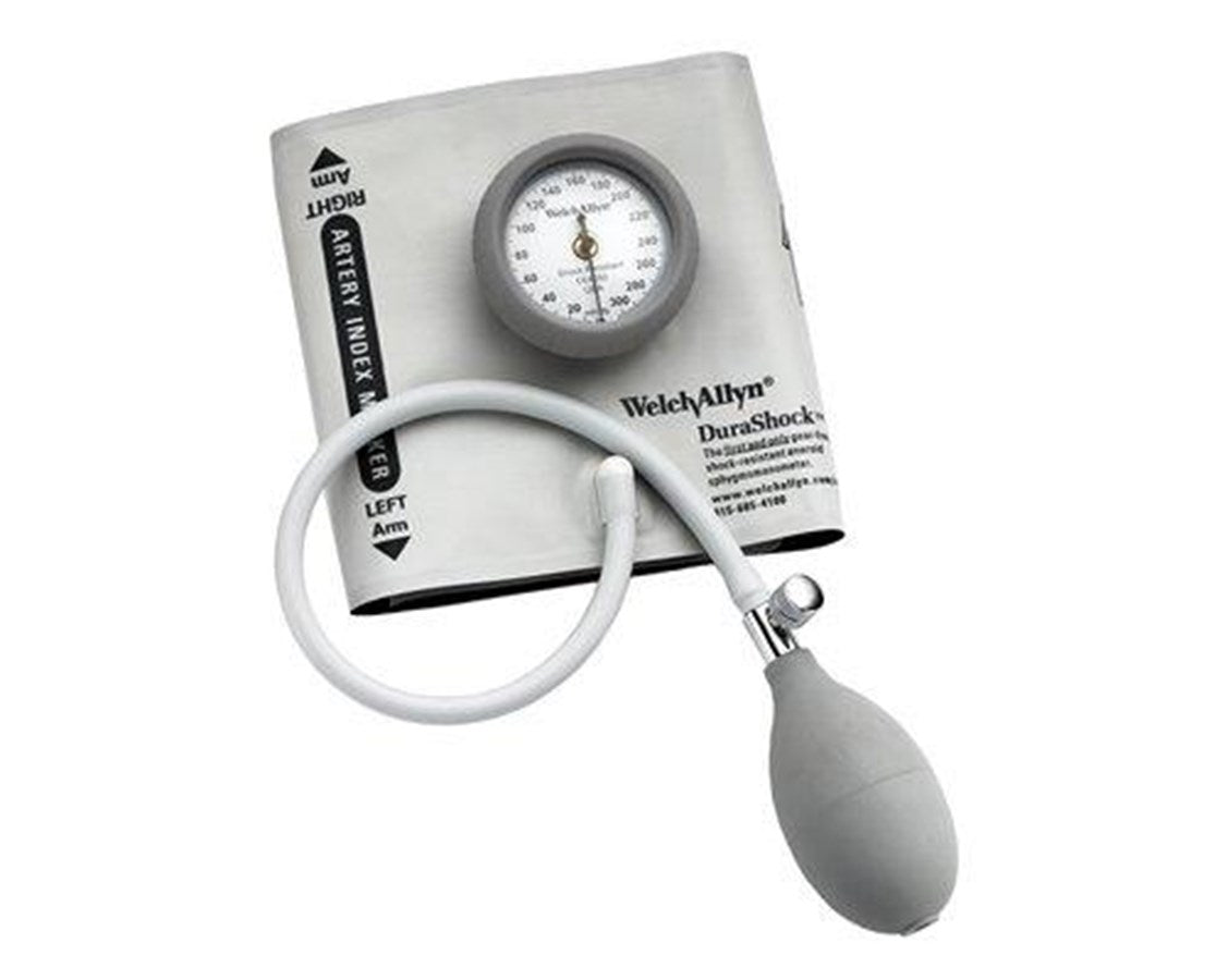 Bronze Economy Integrated Aneroid Set w/ DuraShock Technology & 1-Piece Cuff. Adult Cuff Kit, 4-Color Pack. Zippered Case