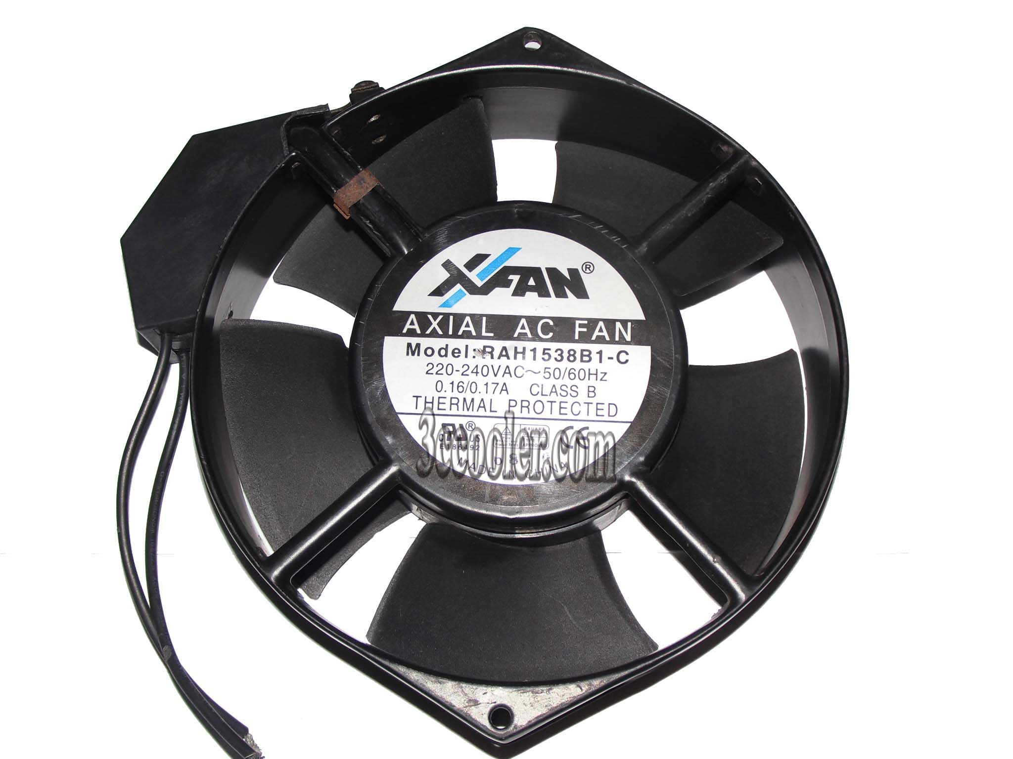 Xfan RAH1538B1-C 150x38mm AC Cooling Fan for Server Cabinet UPS Inverters